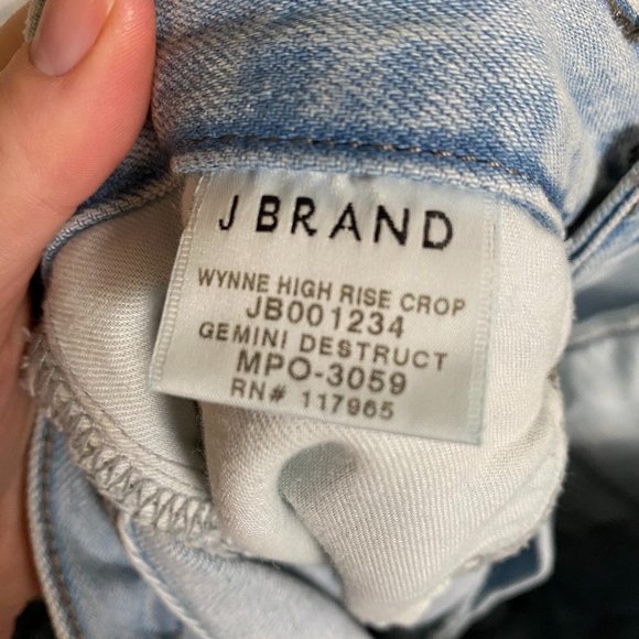 EUC J Brand Wynne High Rise Crop Jeans - Picture 7 of 8